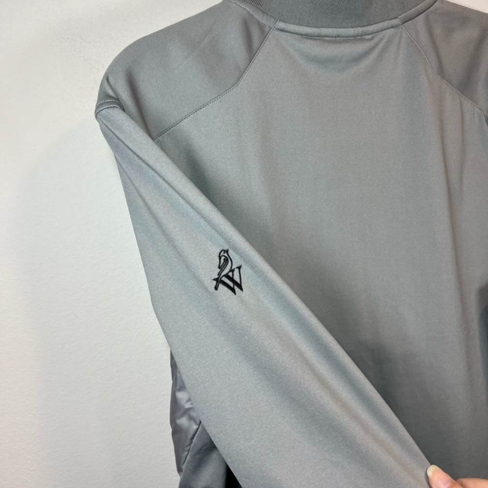 Levelwear Ultralite 1/4 Zip Pullover Jacket Gray Down Puffer Hybrid Logo Small - Picture 11 of 14